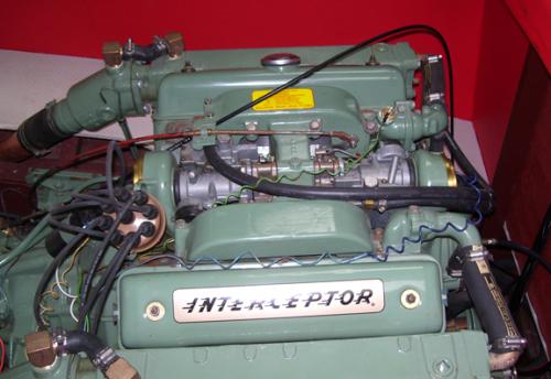 170hp Interceptor decals shown on engine