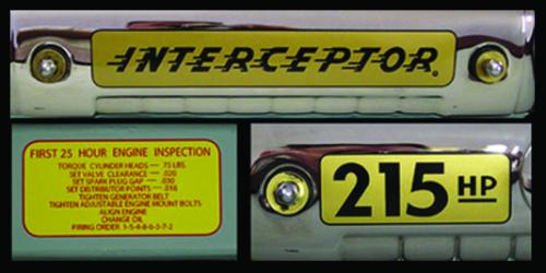 312 / 215hp Interceptor decals