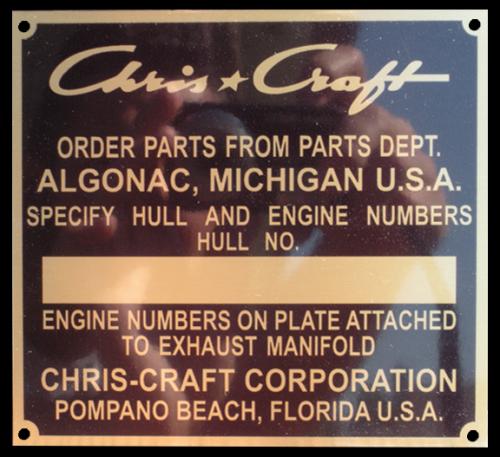 Chris Craft ID Tag A
