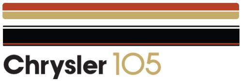 Chrysler 105 Outboard decals