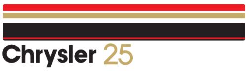 Chrysler 25 Outboard decals