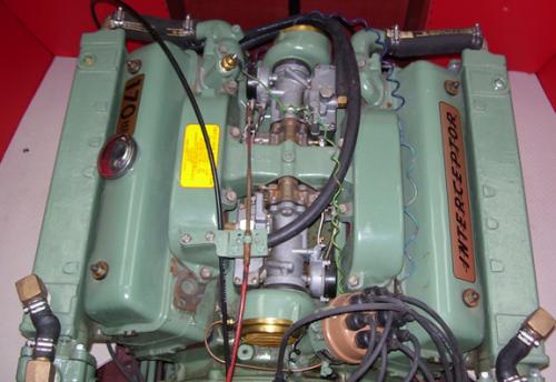 170hp Interceptor decals shown on engine