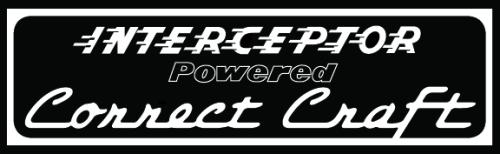 Interceptor Powered Correct Craft decal