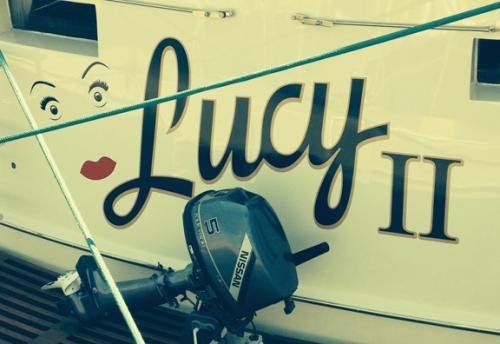 Lucy II Transom decal