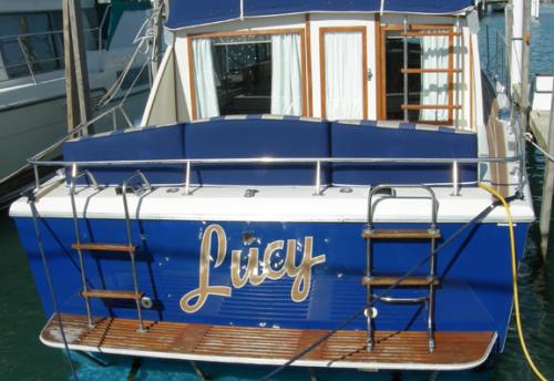 Lucy Transom decal