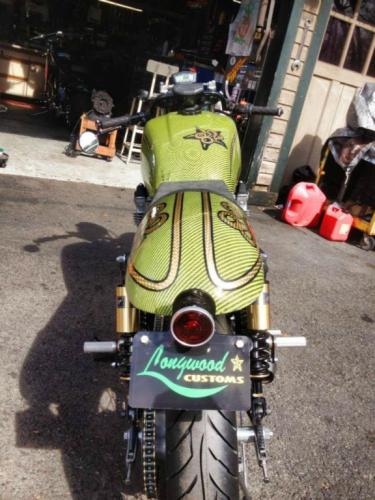 Custom Graphics on a Custom Built Cafe Racer