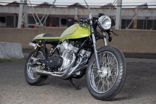 Custom Graphics on a Custom Built Cafe Racer